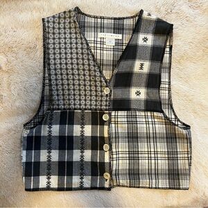 The Limited Patchwork Vest XS